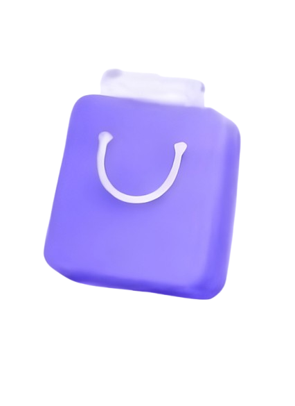 Purple shopping bag